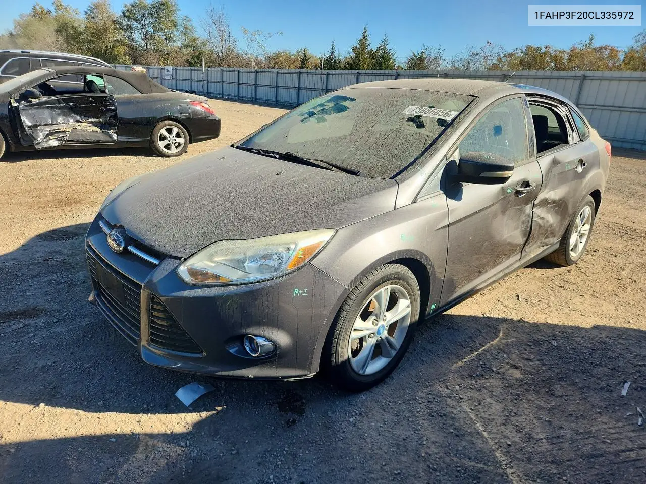 FORD FOCUS 2012, VIN 1FAHP3F20CL335972