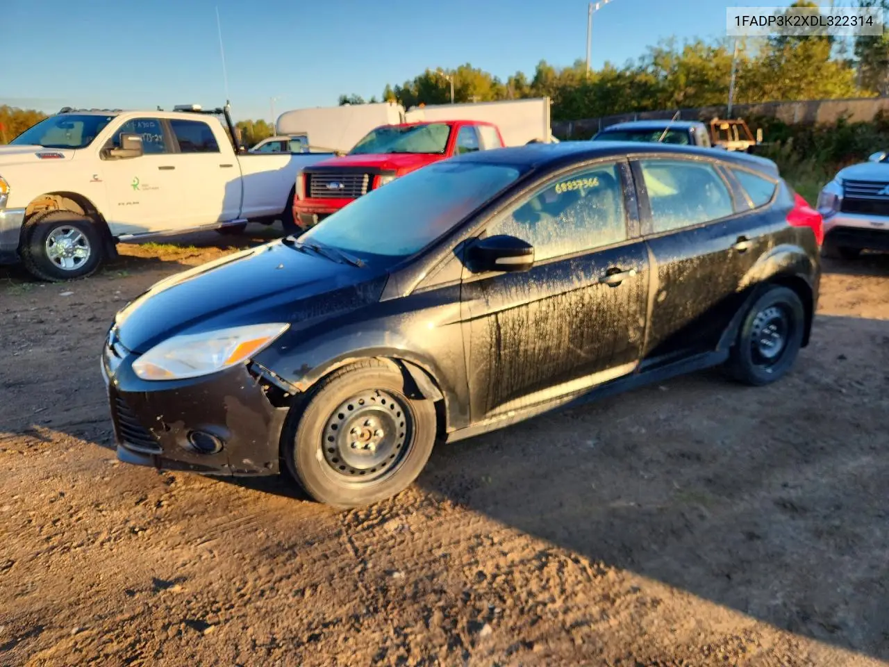 FORD FOCUS 2013, VIN 1FADP3K2XDL322314