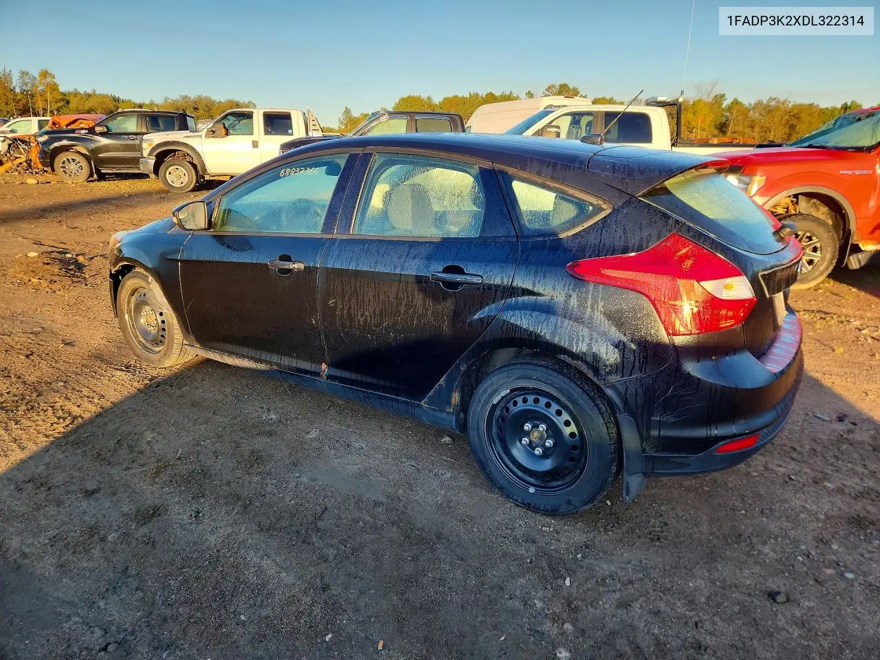 2013 FORD FOCUS VIN 1FADP3K2XDL322314 — фото 2