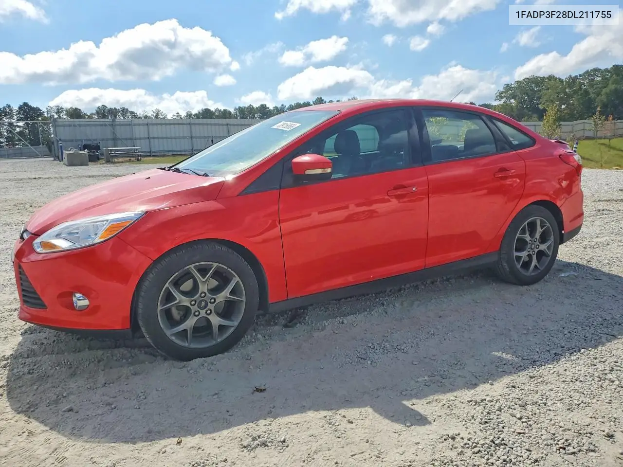 FORD FOCUS 2013, VIN 1FADP3F28DL211755