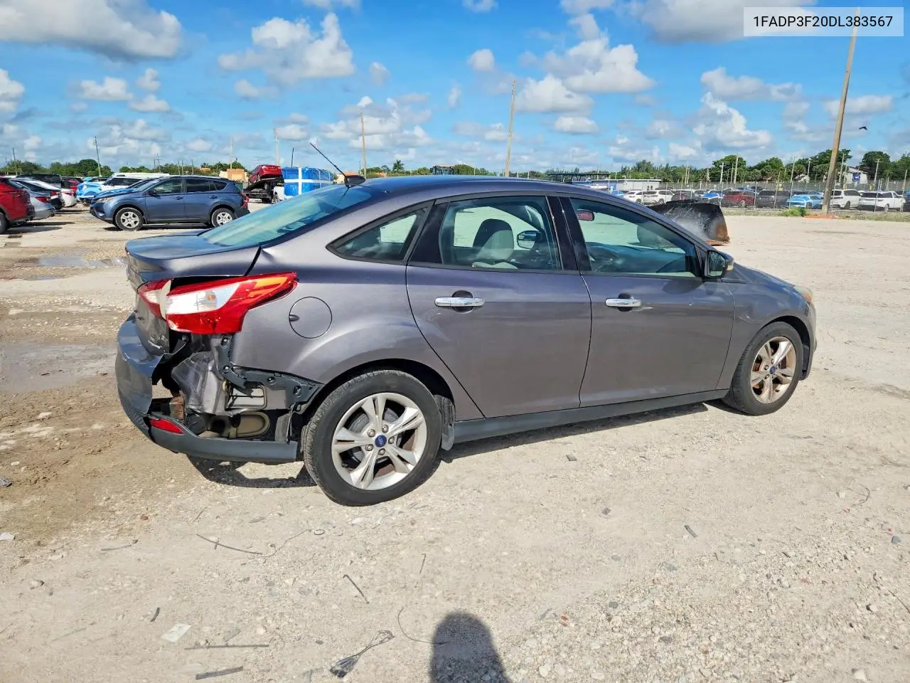 2013 FORD FOCUS VIN 1FADP3F20DL383567 — фото 3