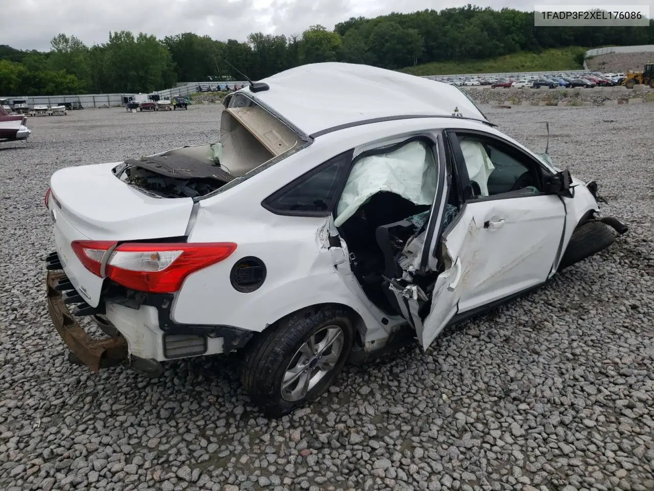 2014 FORD FOCUS VIN 1FADP3F2XEL176086 — фото 3