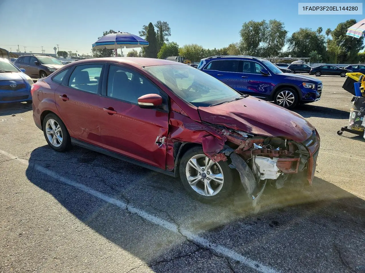 2014 FORD FOCUS VIN 1FADP3F20EL144280 — фото 4