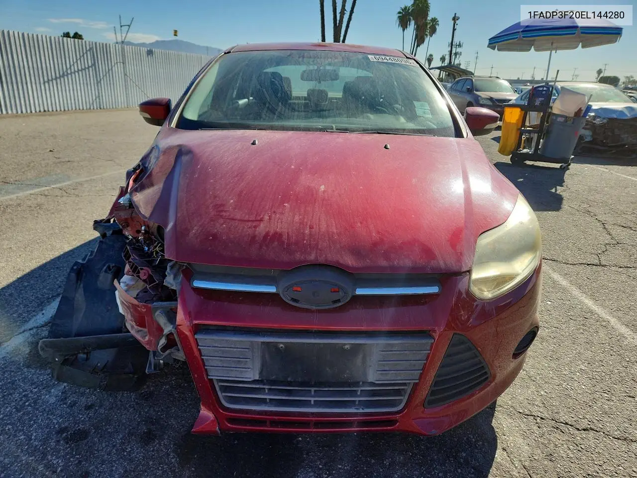 2014 FORD FOCUS VIN 1FADP3F20EL144280 — фото 5