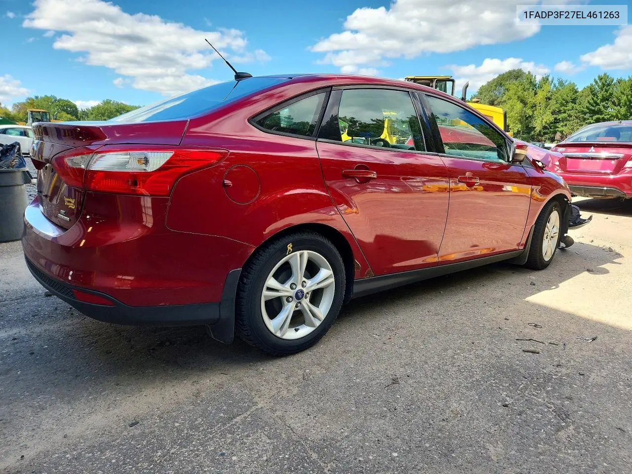 2014 FORD FOCUS VIN 1FADP3F27EL461263 — фото 3