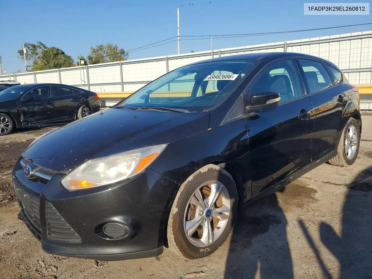 FORD FOCUS 2014, VIN 1FADP3K29EL260812