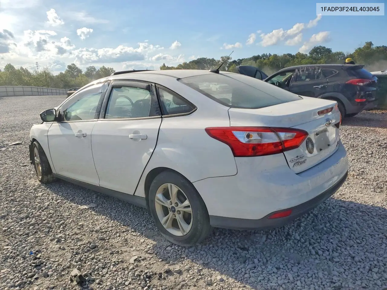 2014 FORD FOCUS VIN 1FADP3F24EL403045 — фото 2