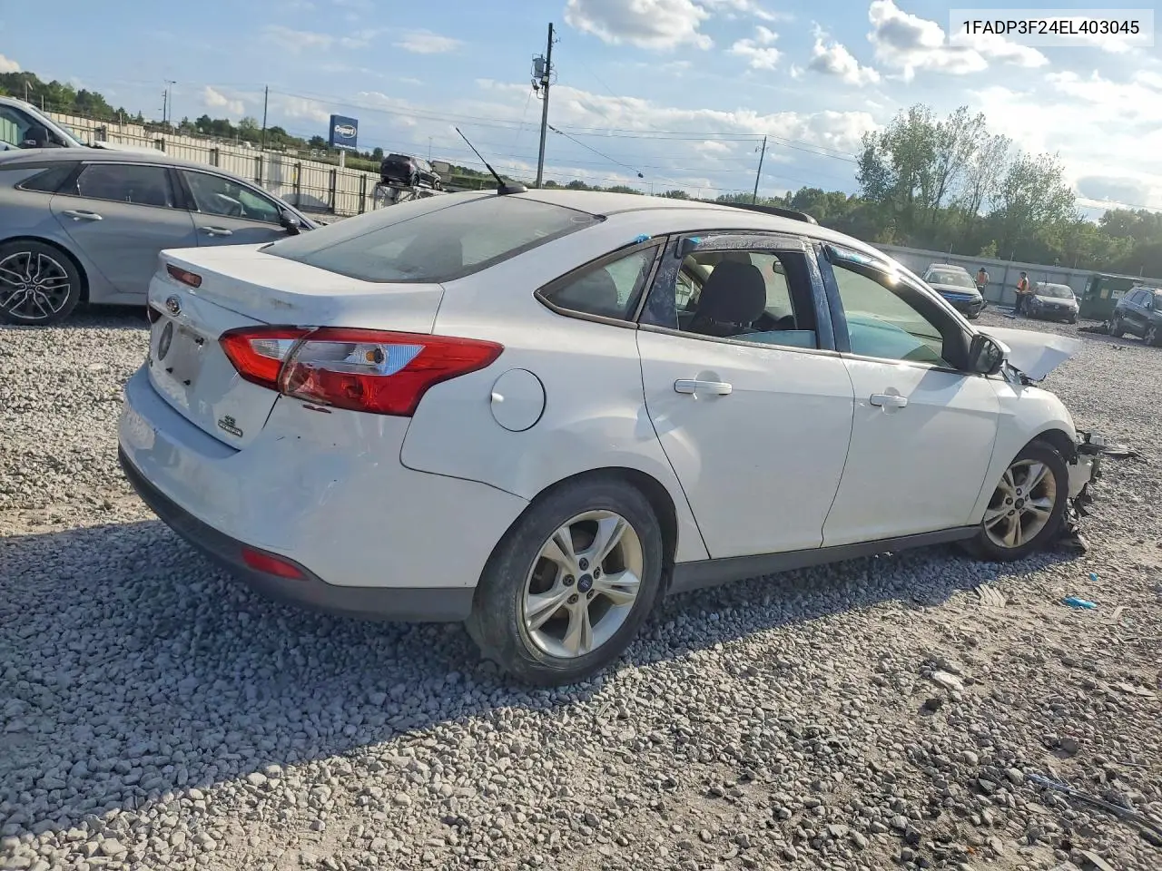 2014 FORD FOCUS VIN 1FADP3F24EL403045 — фото 3
