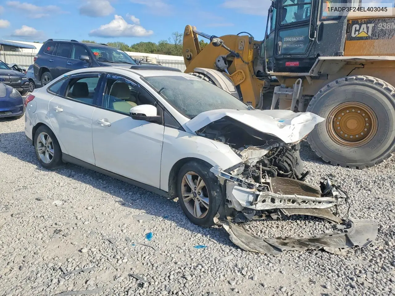 2014 FORD FOCUS VIN 1FADP3F24EL403045 — фото 4