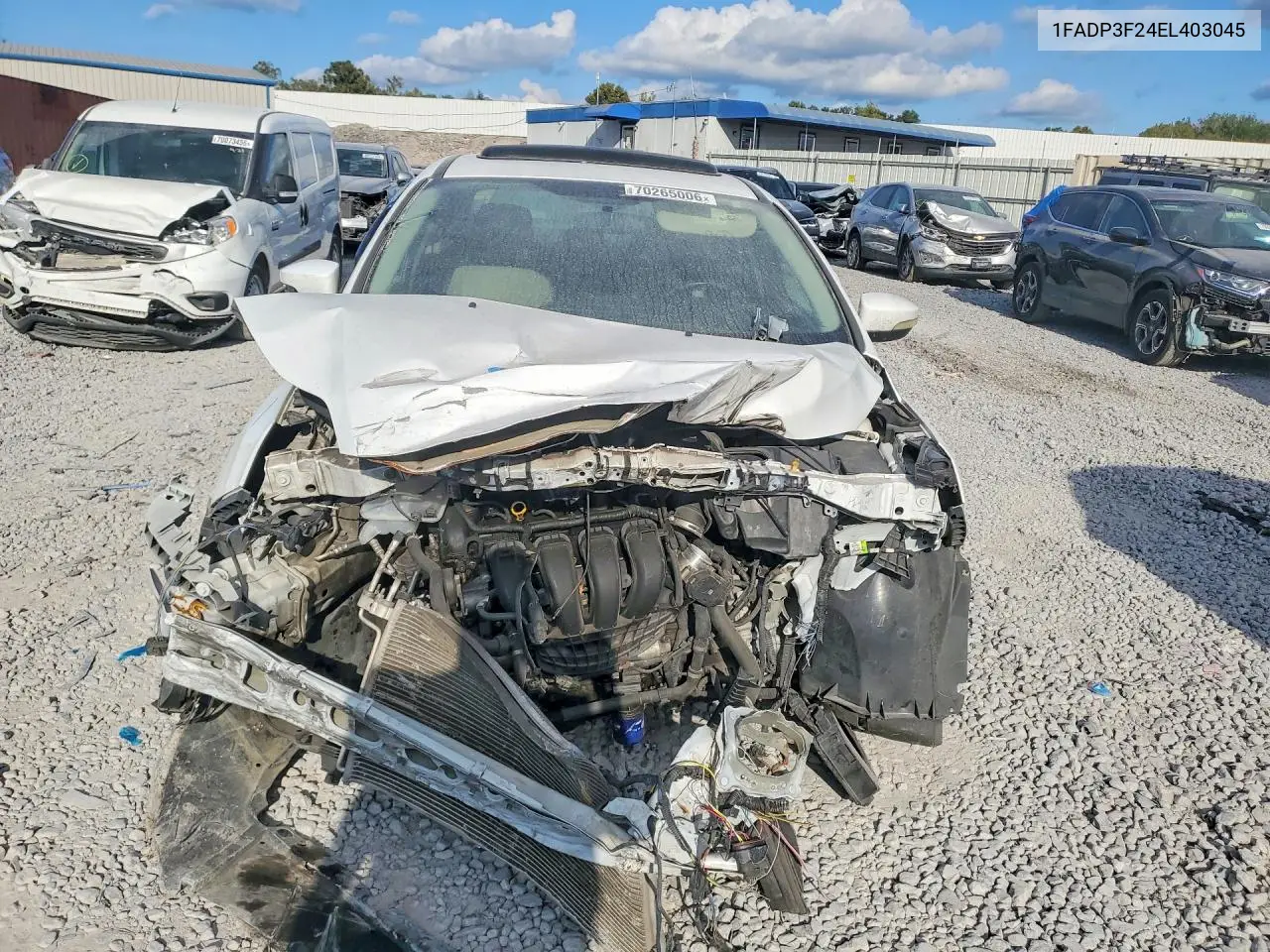 2014 FORD FOCUS VIN 1FADP3F24EL403045 — фото 5