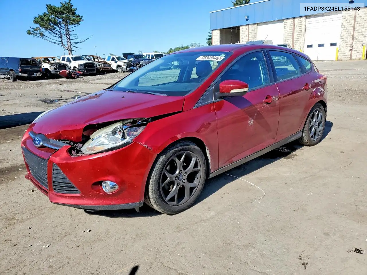 FORD FOCUS 2014, VIN 1FADP3K24EL155143