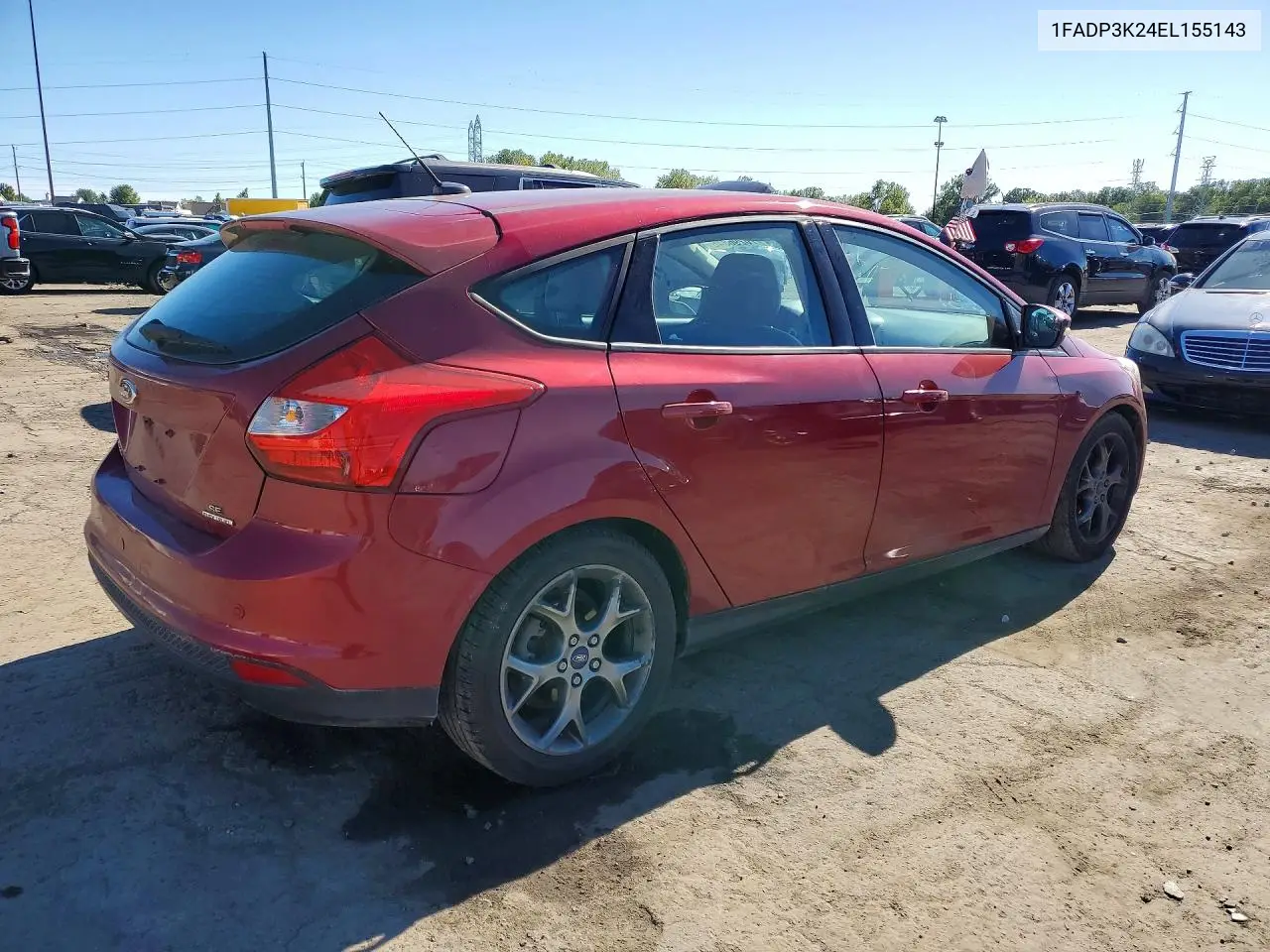 2014 FORD FOCUS VIN 1FADP3K24EL155143 — фото 3