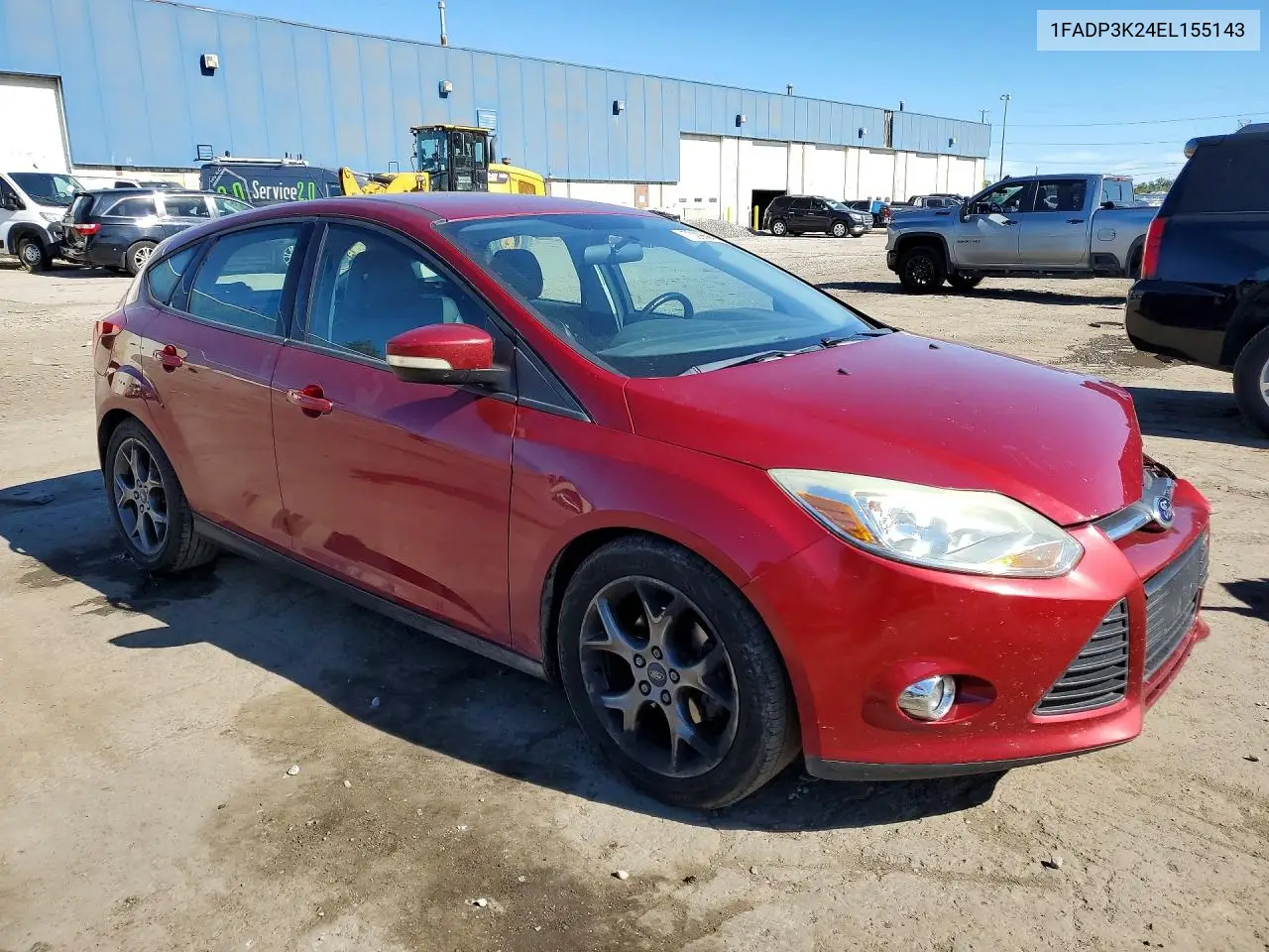 2014 FORD FOCUS VIN 1FADP3K24EL155143 — фото 4