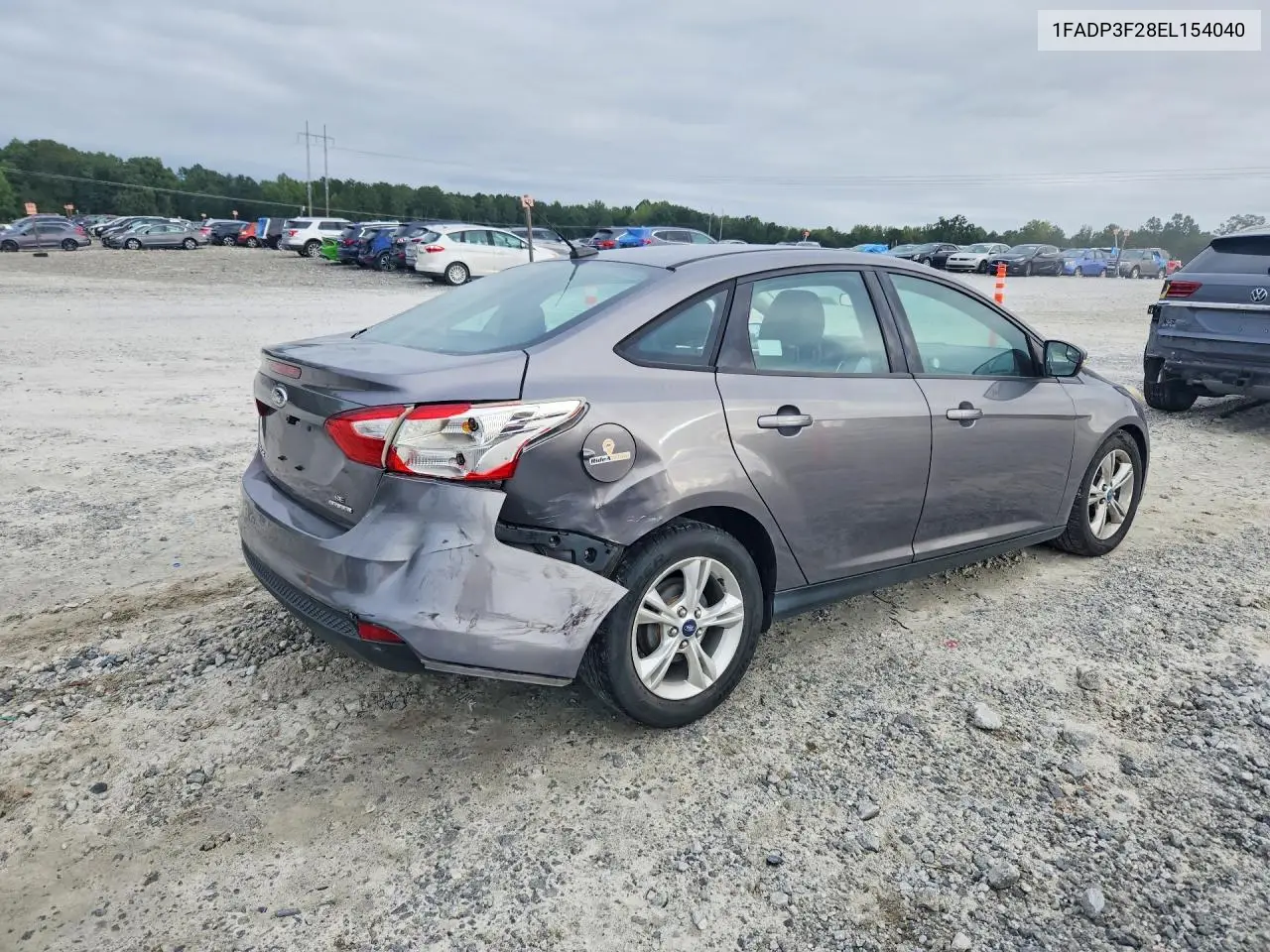 2014 FORD FOCUS VIN 1FADP3F28EL154040 — фото 3