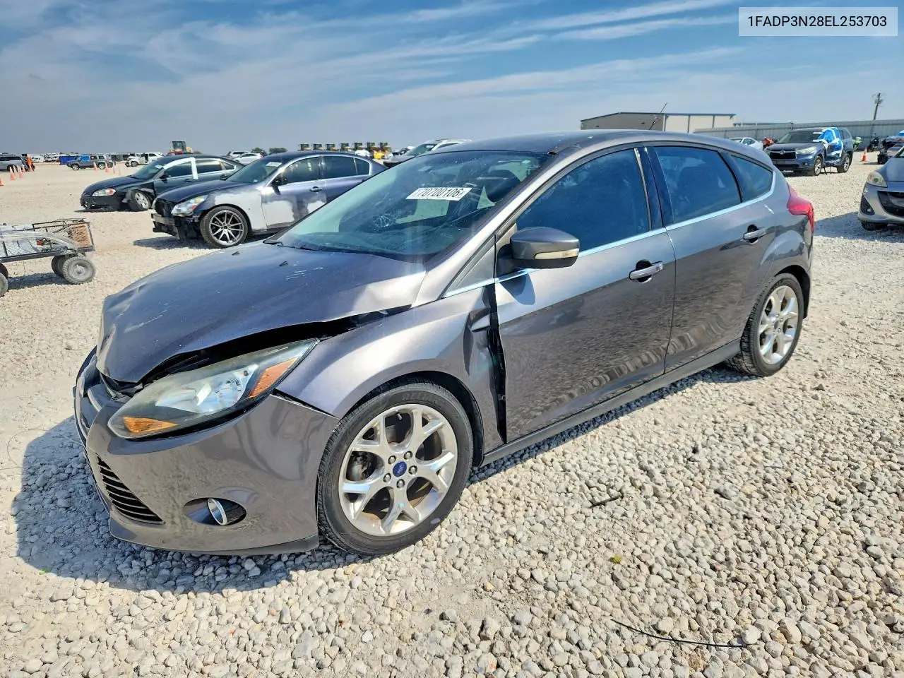 FORD FOCUS 2014, VIN 1FADP3N28EL253703
