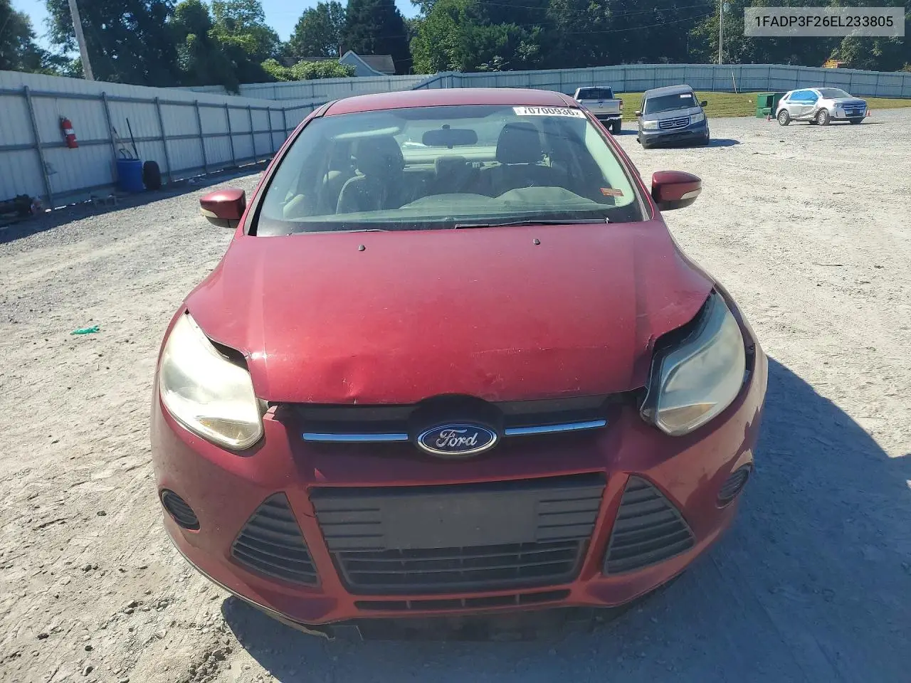 2014 FORD FOCUS VIN 1FADP3F26EL233805 — фото 5