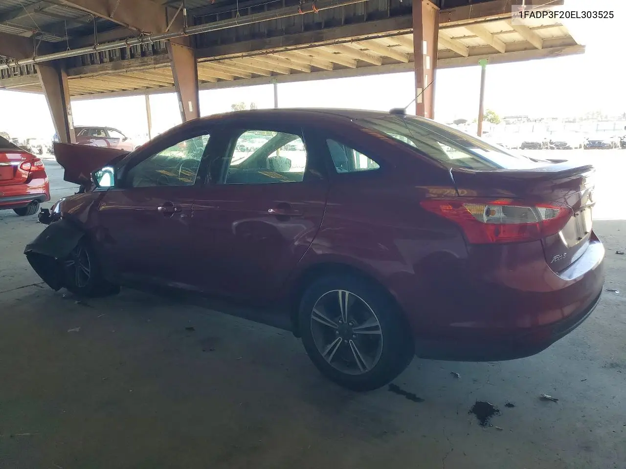 2014 FORD FOCUS VIN 1FADP3F20EL303525 — фото 2