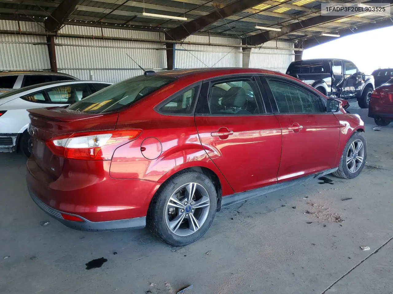 2014 FORD FOCUS VIN 1FADP3F20EL303525 — фото 3