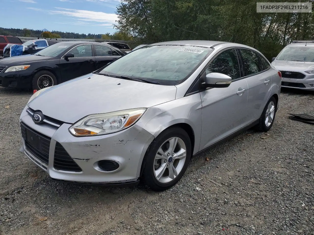 FORD FOCUS 2014, VIN 1FADP3F29EL211216