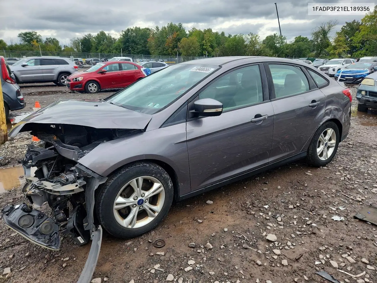 FORD FOCUS 2014, VIN 1FADP3F21EL189356