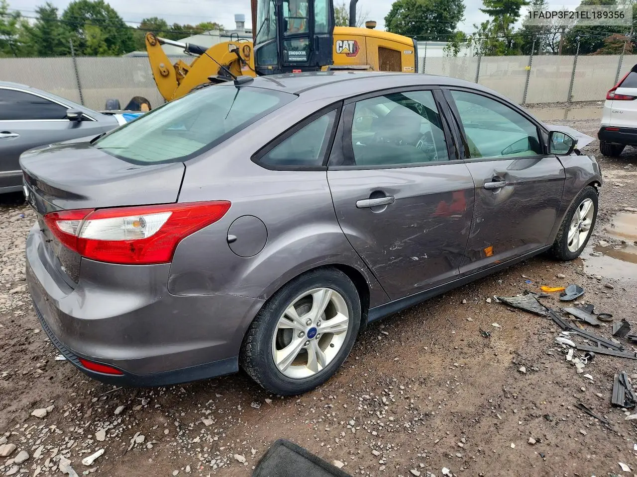 2014 FORD FOCUS VIN 1FADP3F21EL189356 — фото 3