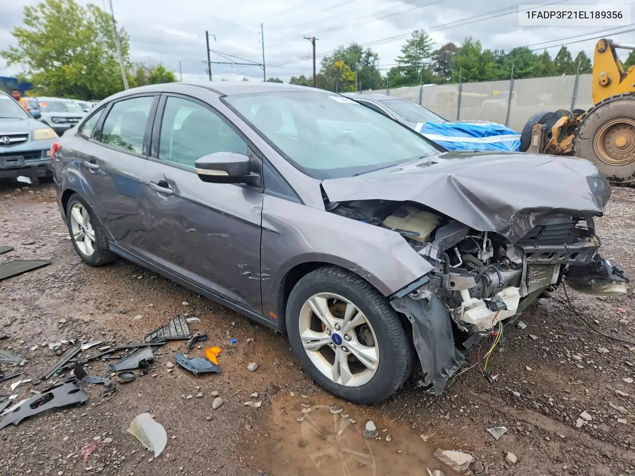 2014 FORD FOCUS VIN 1FADP3F21EL189356 — фото 4