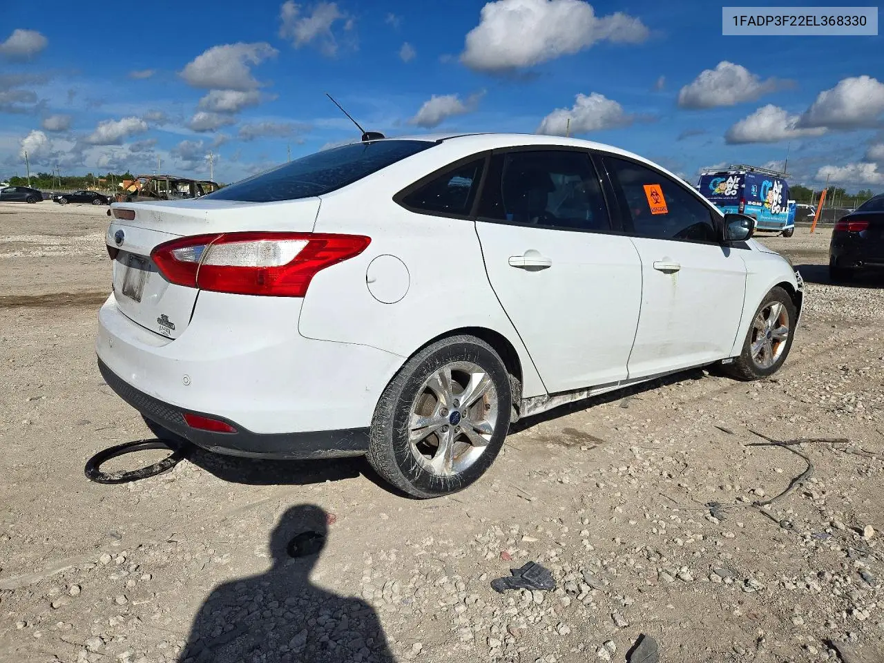 2014 FORD FOCUS VIN 1FADP3F22EL368330 — фото 3