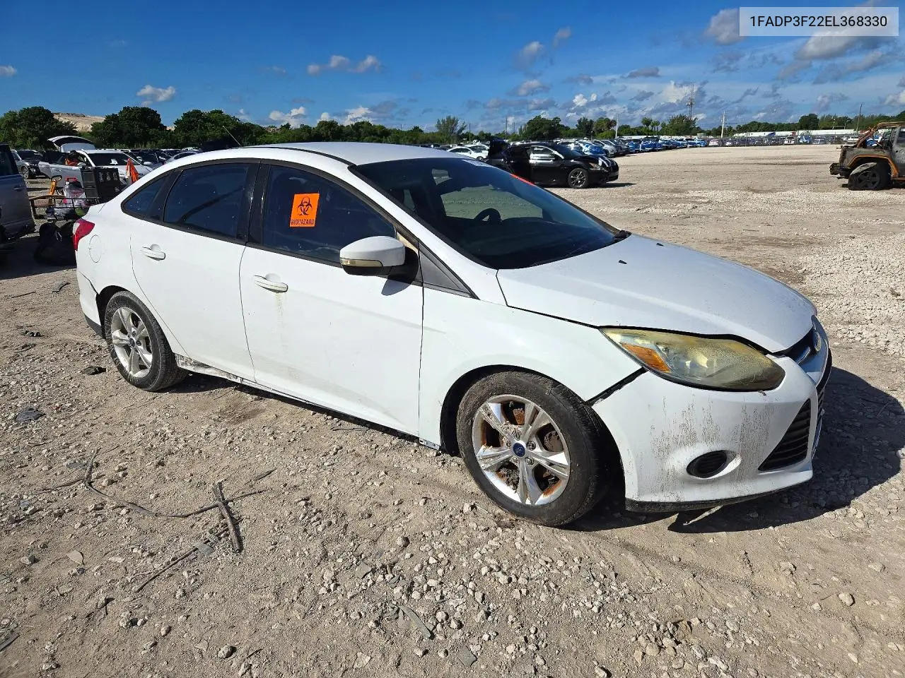 2014 FORD FOCUS VIN 1FADP3F22EL368330 — фото 4