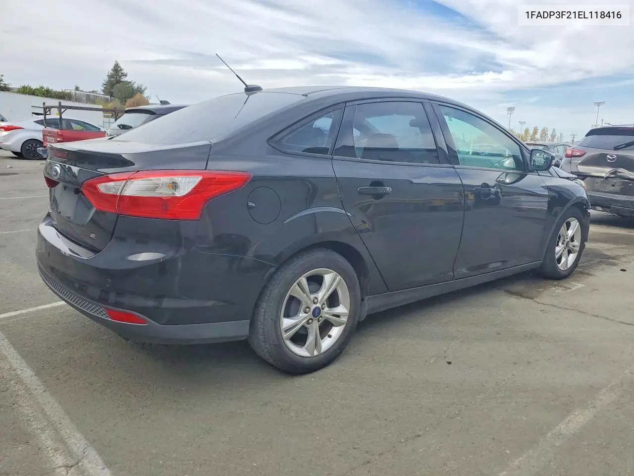 2014 FORD FOCUS VIN 1FADP3F21EL118416 — фото 3