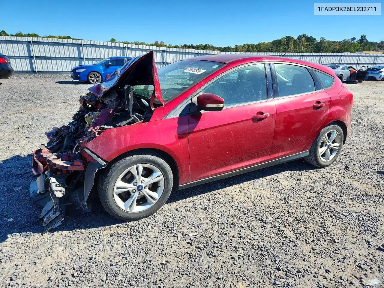 FORD FOCUS 2014, VIN 1FADP3K26EL232711