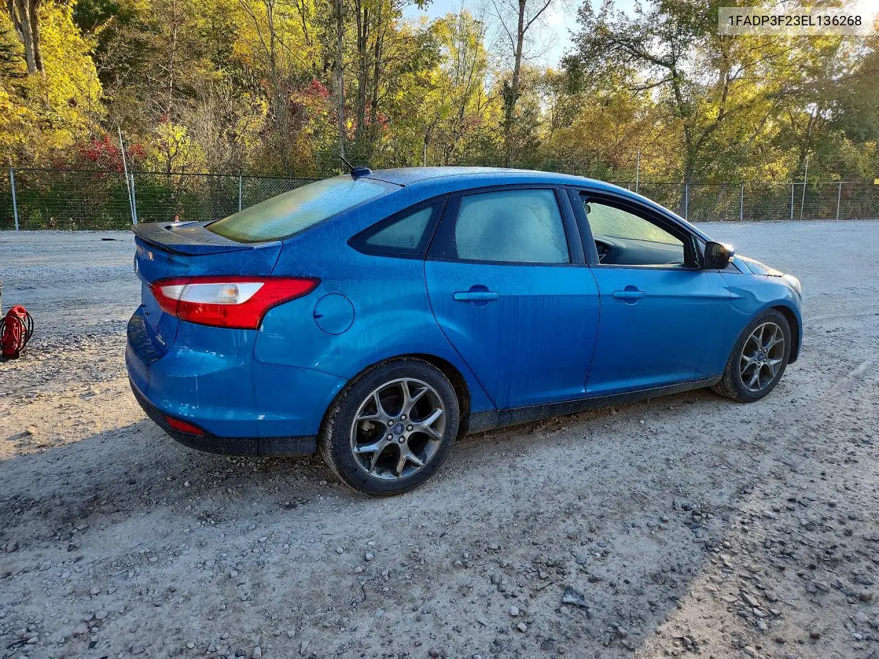 2014 FORD FOCUS VIN 1FADP3F23EL136268 — фото 3