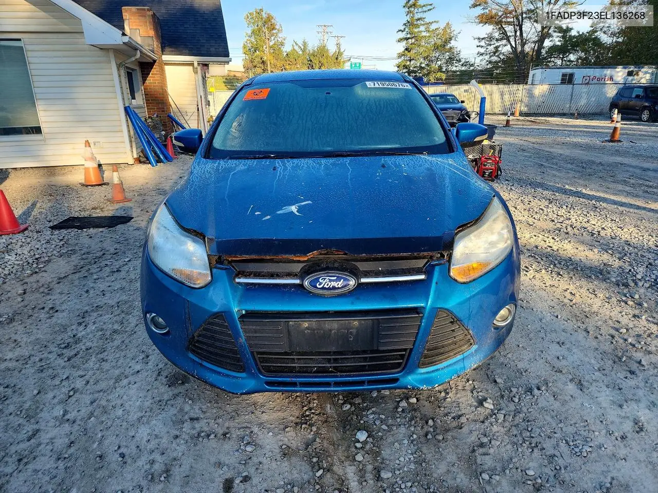 2014 FORD FOCUS VIN 1FADP3F23EL136268 — фото 5