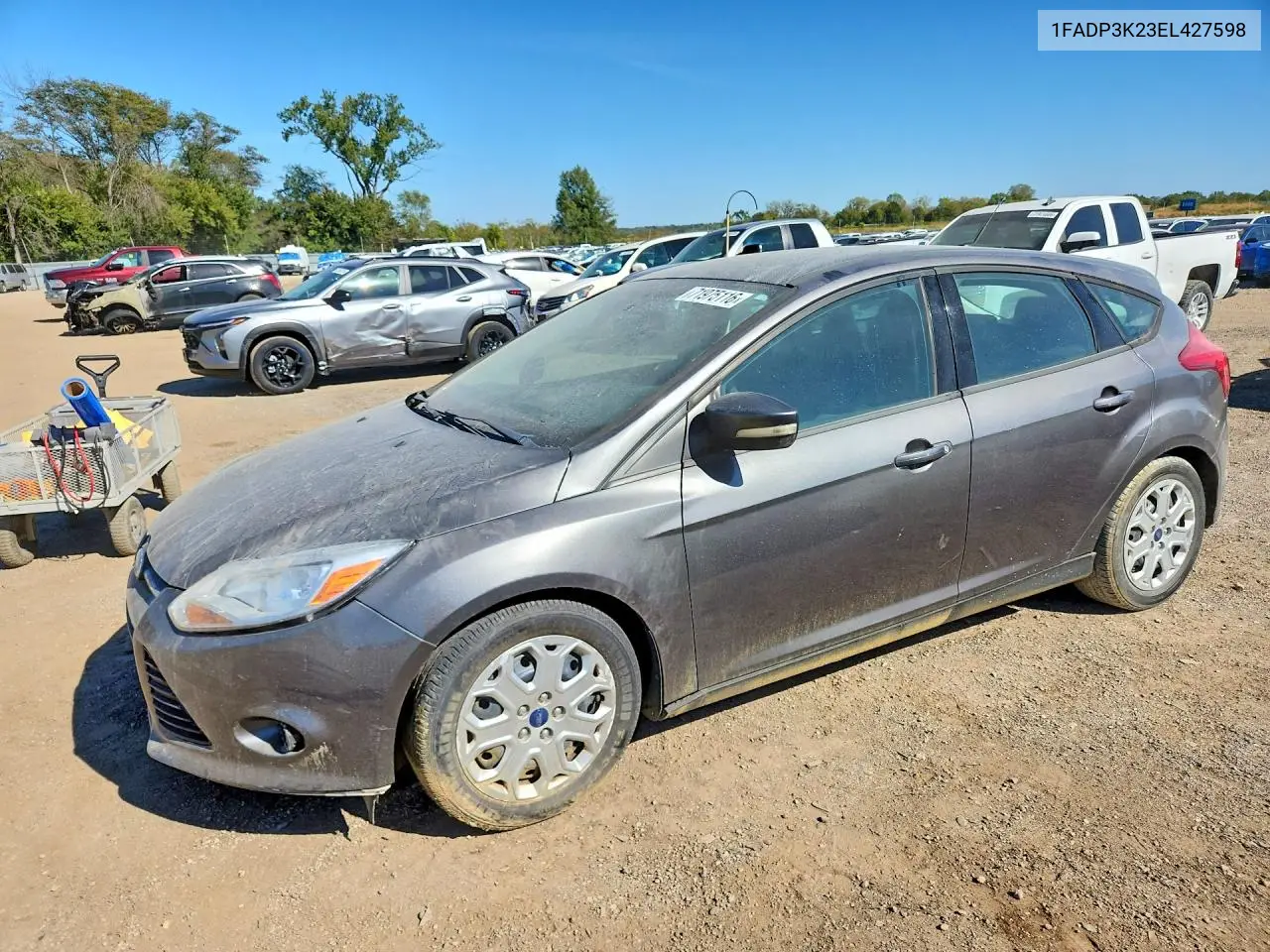 FORD FOCUS 2014, VIN 1FADP3K23EL427598
