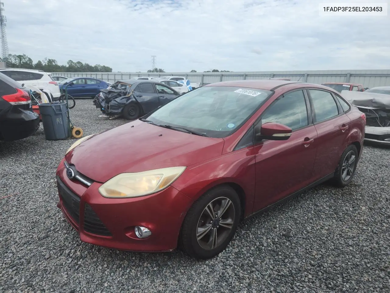 FORD FOCUS 2014, VIN 1FADP3F25EL203453