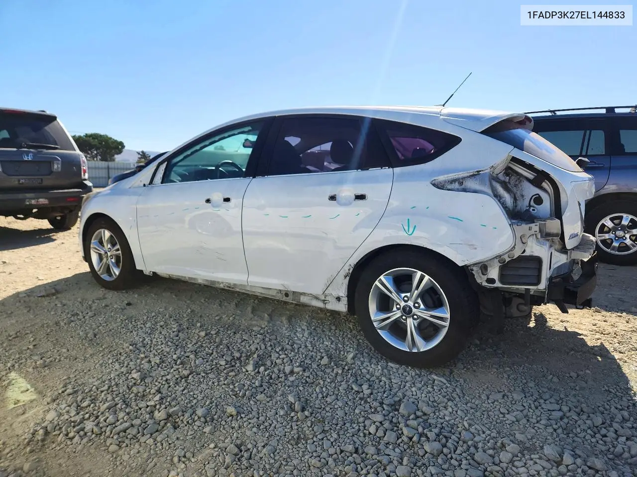 2014 FORD FOCUS VIN 1FADP3K27EL144833 — фото 2