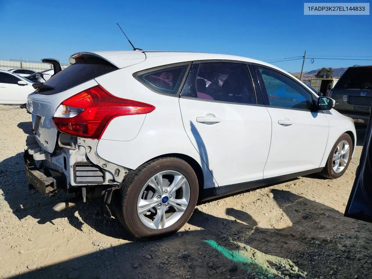 2014 FORD FOCUS VIN 1FADP3K27EL144833 — фото 3