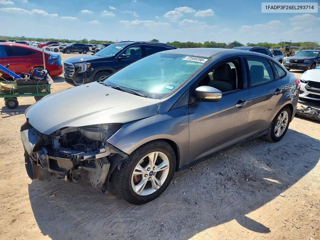 FORD FOCUS 2014, VIN 1FADP3F26EL293714