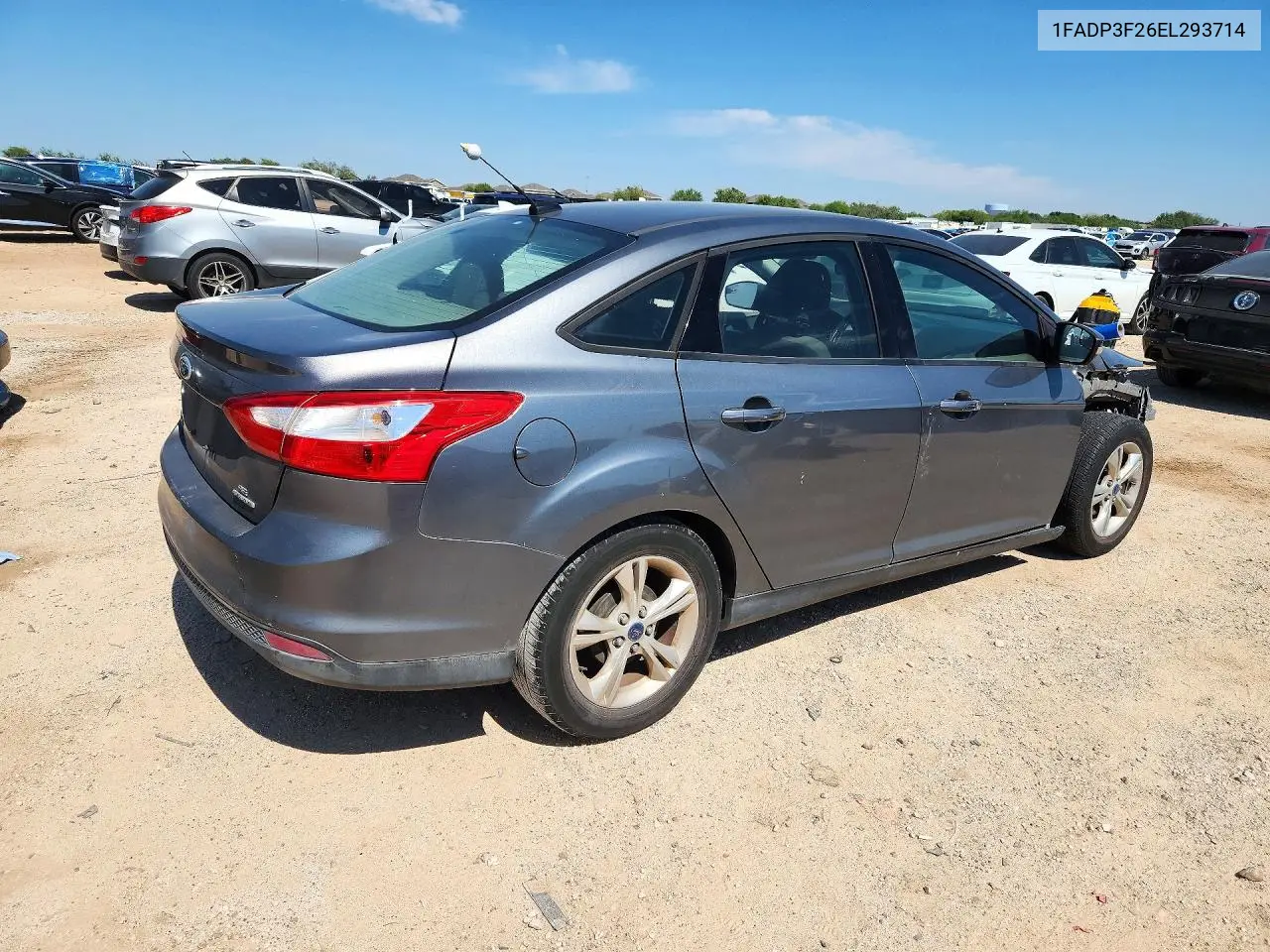 2014 FORD FOCUS VIN 1FADP3F26EL293714 — фото 3