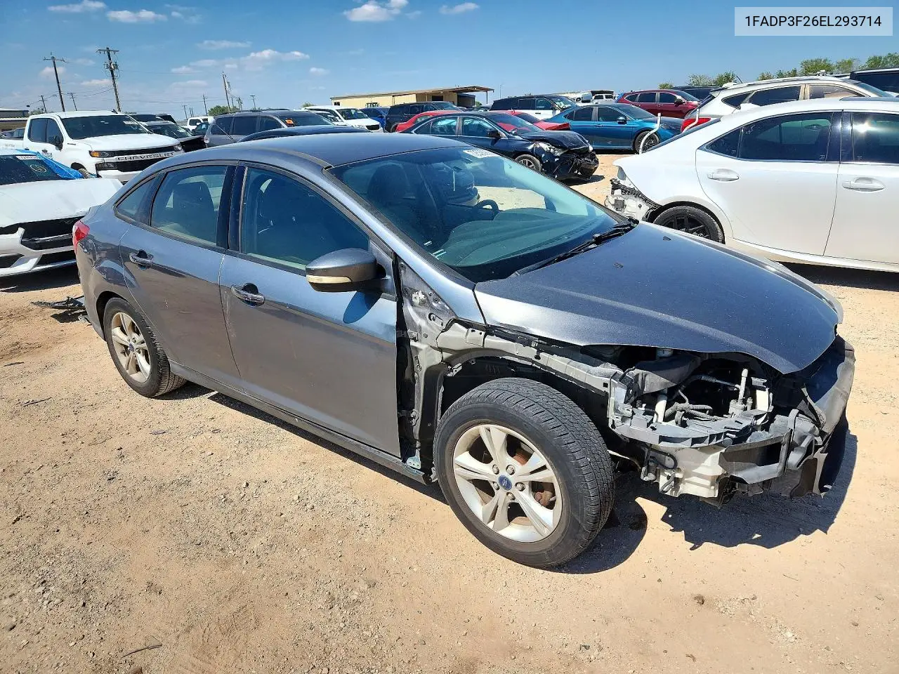 2014 FORD FOCUS VIN 1FADP3F26EL293714 — фото 4