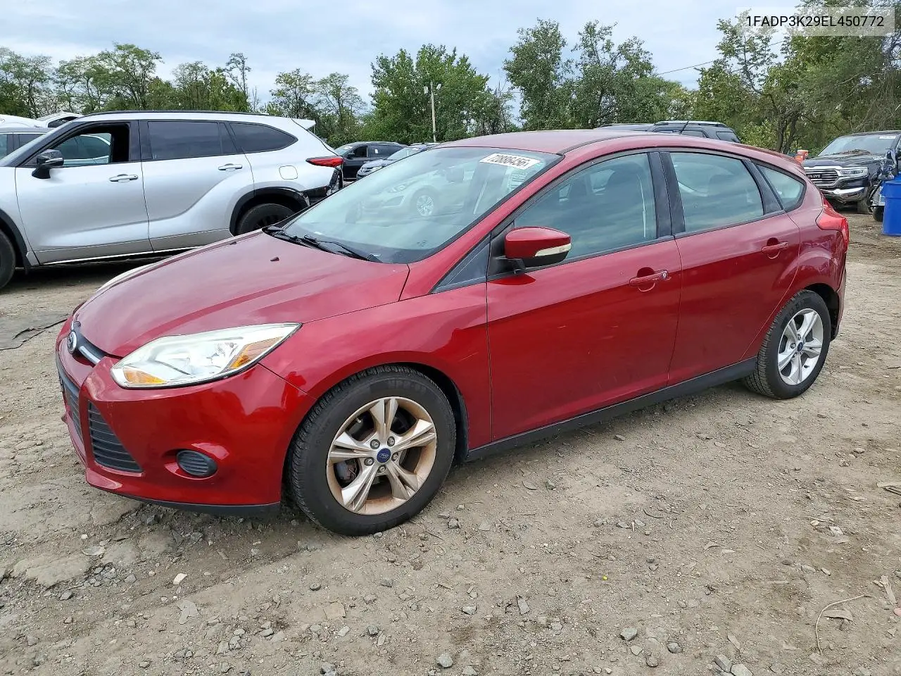 FORD FOCUS 2014, VIN 1FADP3K29EL450772