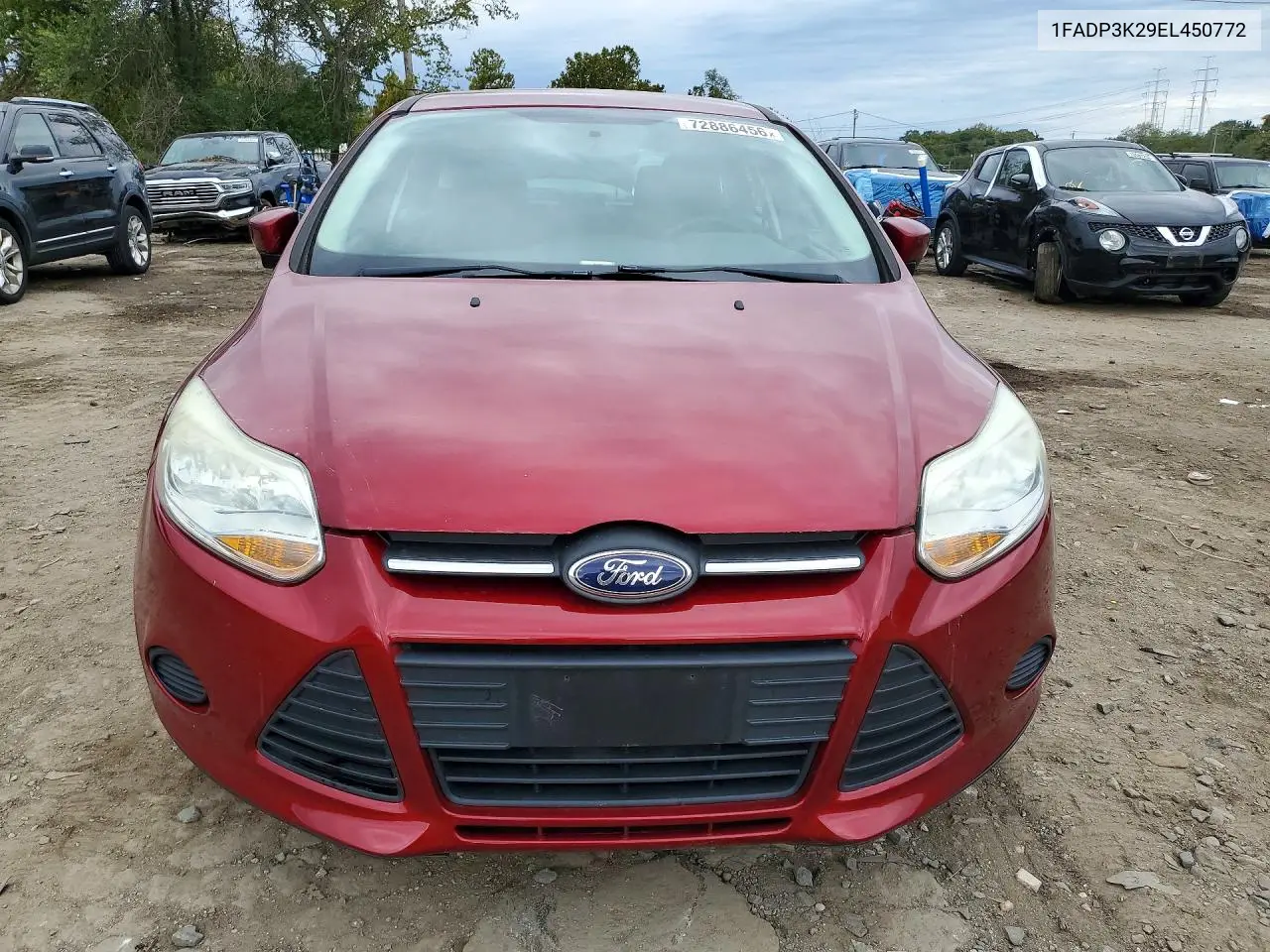 2014 FORD FOCUS VIN 1FADP3K29EL450772 — фото 5