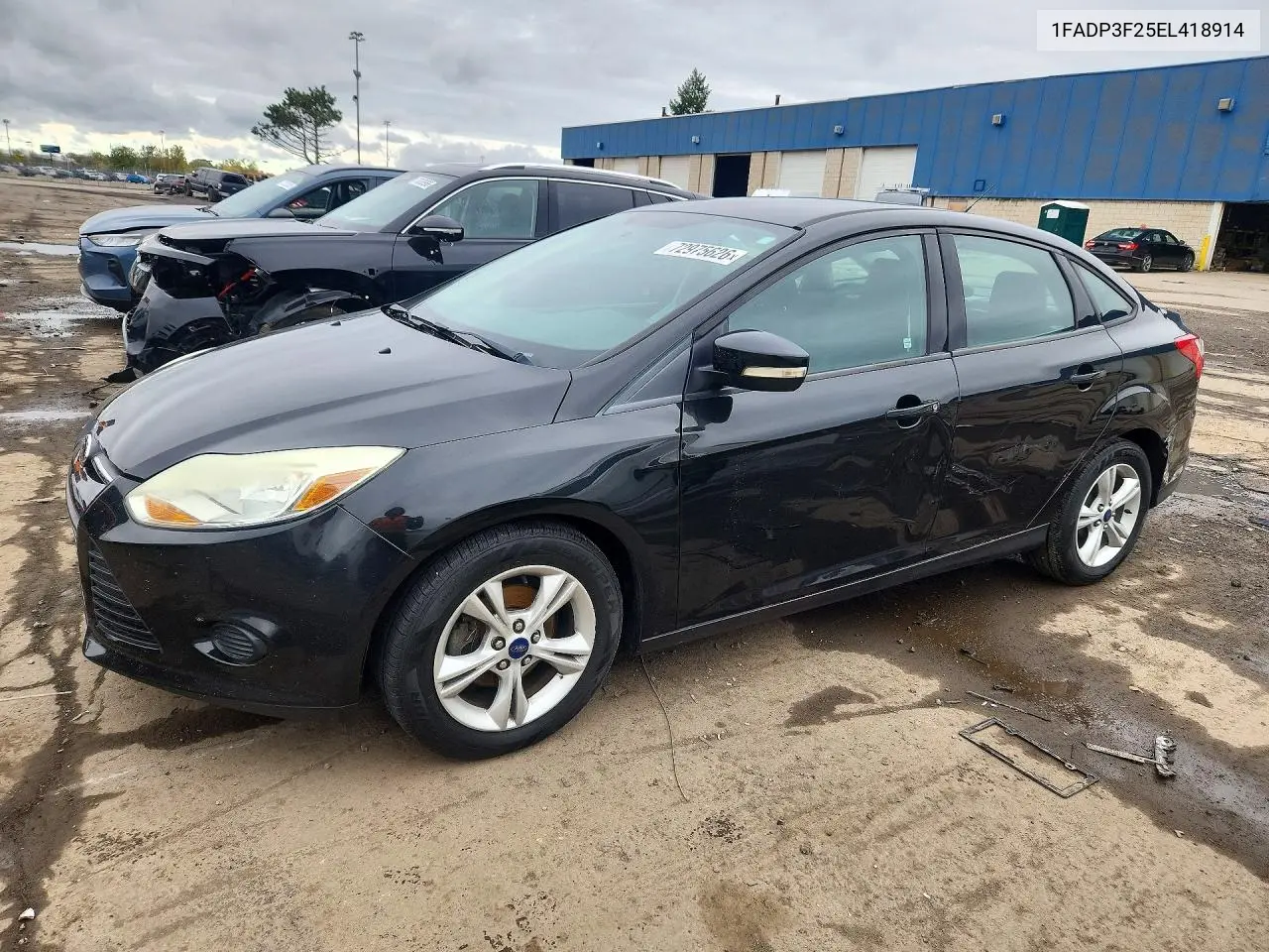FORD FOCUS 2014, VIN 1FADP3F25EL418914