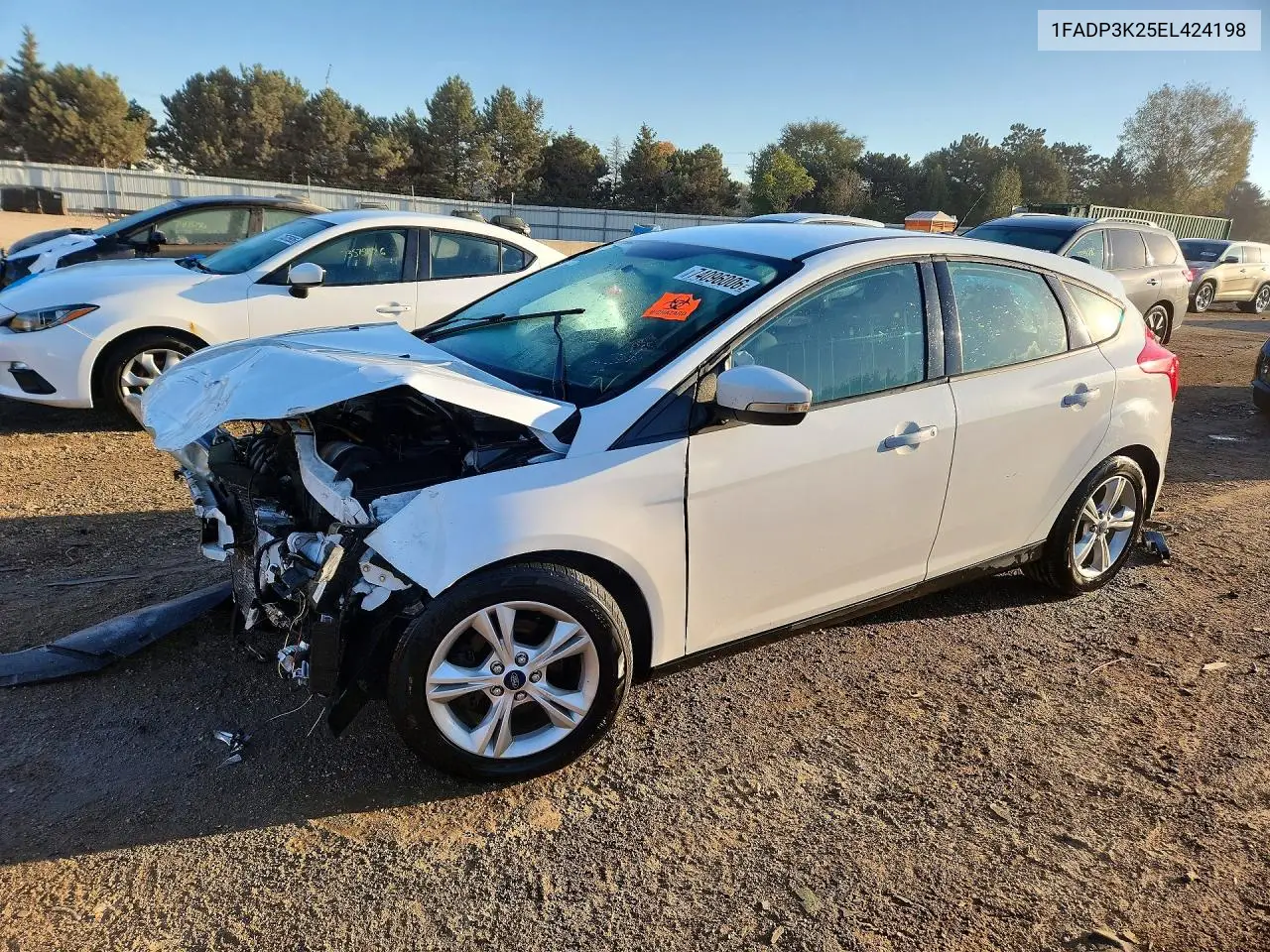 FORD FOCUS 2014, VIN 1FADP3K25EL424198