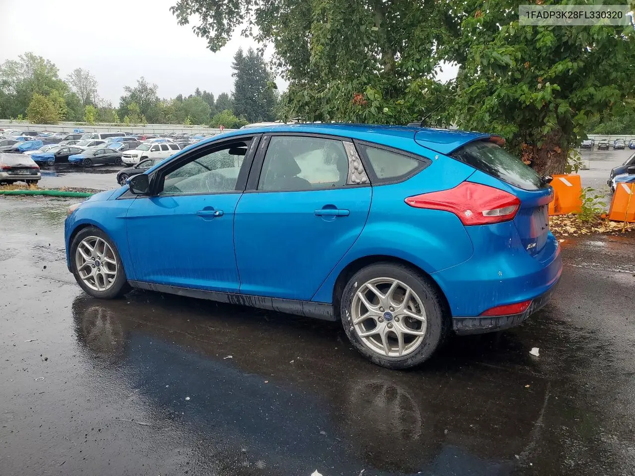 2015 FORD FOCUS VIN 1FADP3K28FL330320 — фото 2