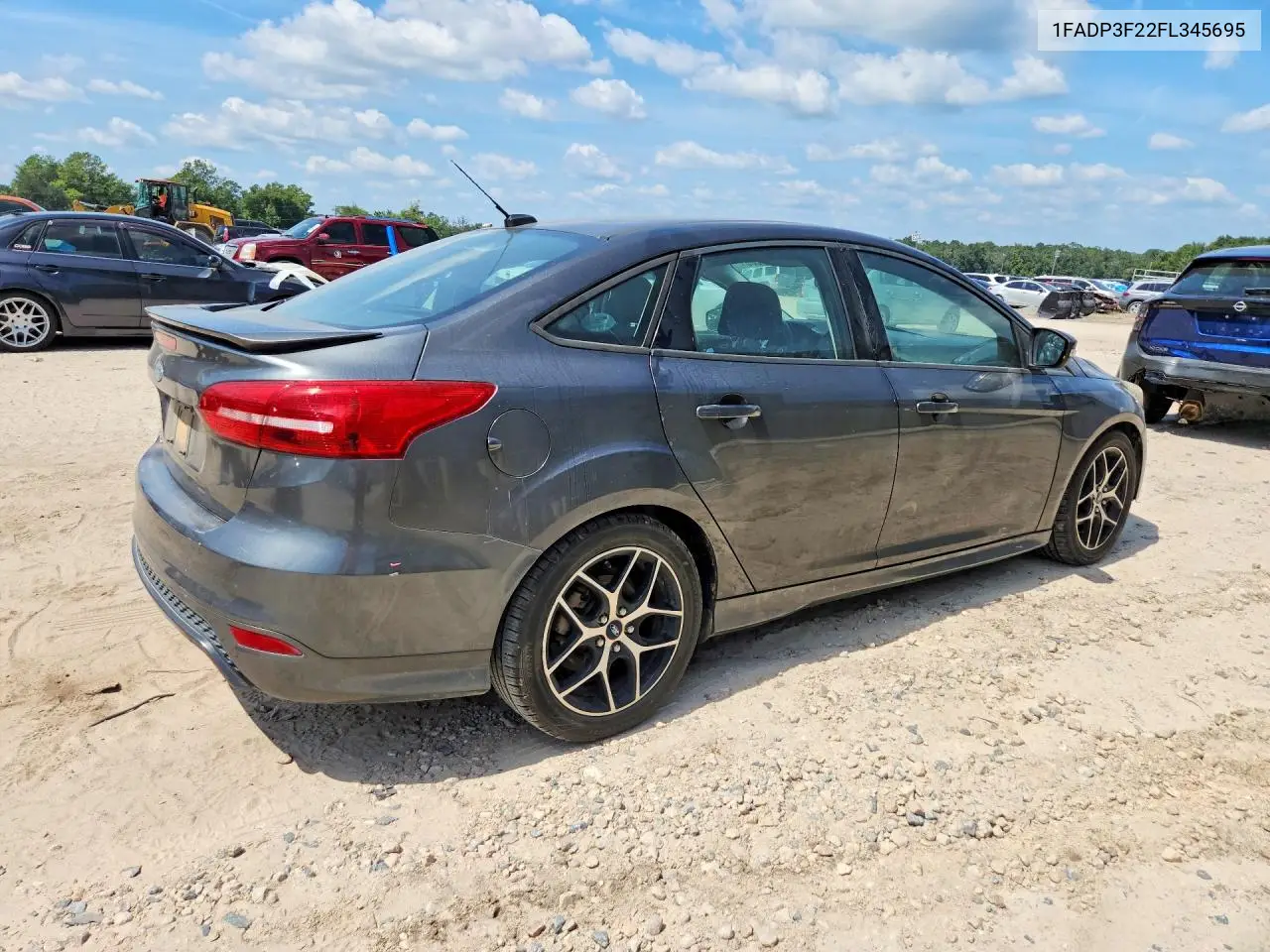 2015 FORD FOCUS VIN 1FADP3F22FL345695 — фото 3