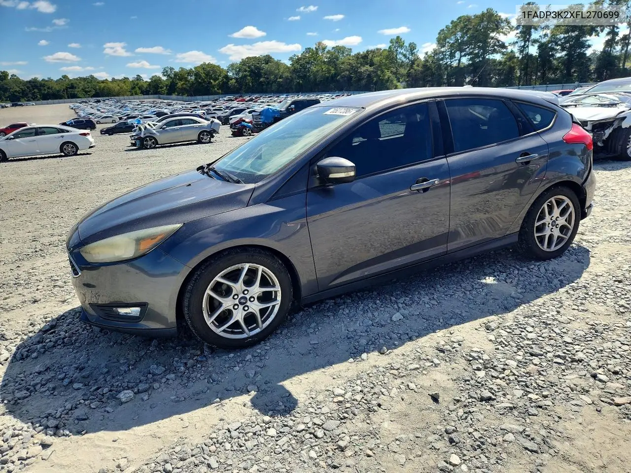 FORD FOCUS 2015, VIN 1FADP3K2XFL270699
