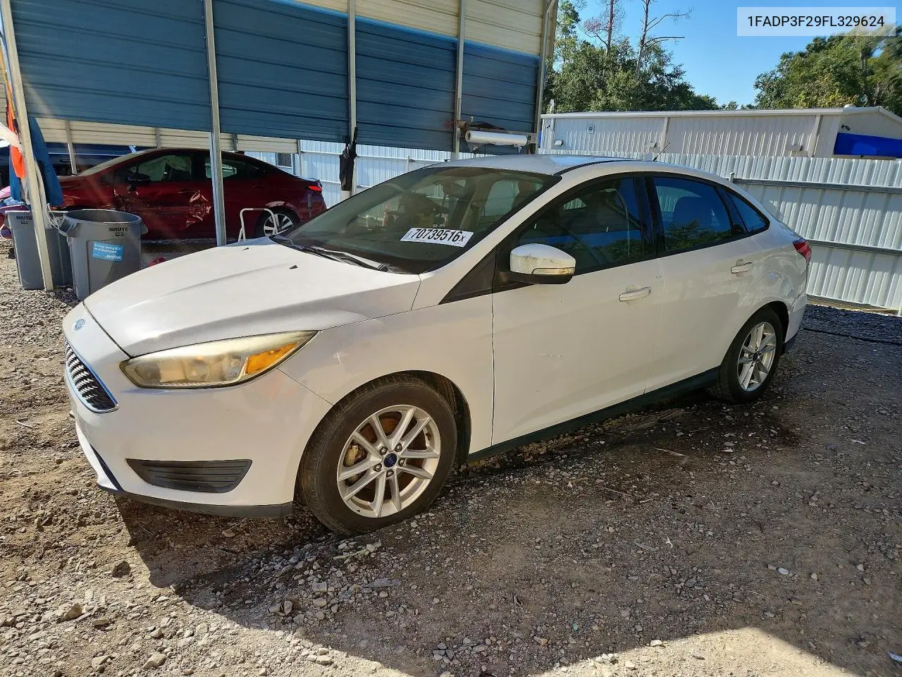 FORD FOCUS 2015, VIN 1FADP3F29FL329624