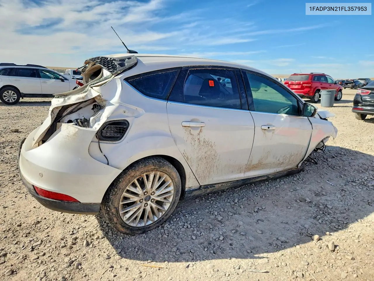 2015 FORD FOCUS VIN 1FADP3N21FL357953 — фото 3