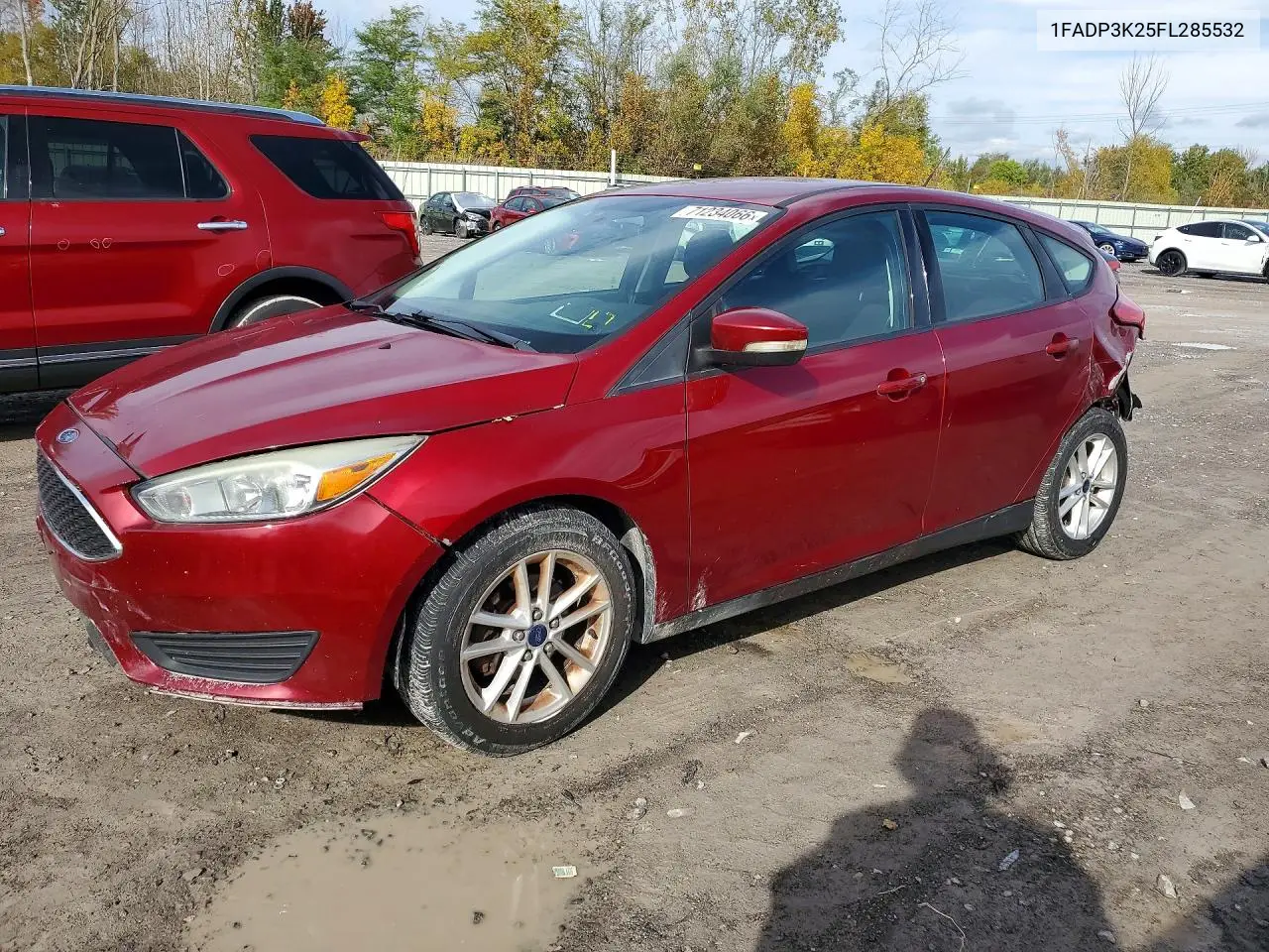 FORD FOCUS 2015, VIN 1FADP3K25FL285532