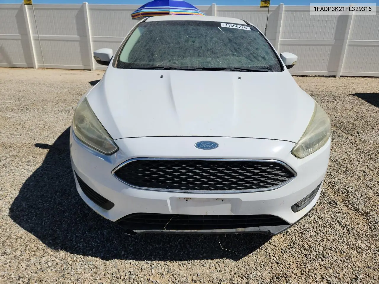 2015 FORD FOCUS VIN 1FADP3K21FL329316 — фото 5
